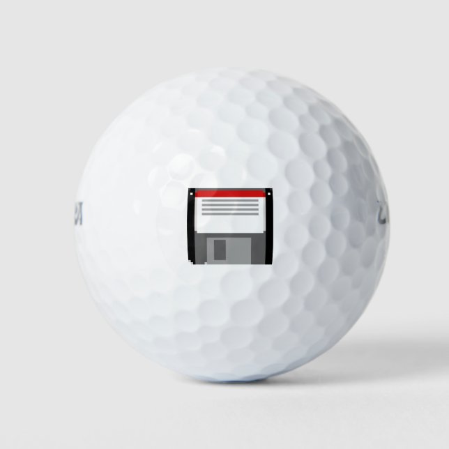 Pixel-art-Diskette Golfball (Vorderseite)