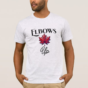 Pixel Art Elbows Up   Unterstützung für Kanada und T-Shirt