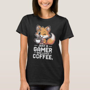 Pixel Art Fox Gamer Shirt Nur ein Gamer, der C Lie