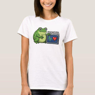 Pixel Art Frosch Krankenhaus Retro Skurriles Desig T-Shirt
