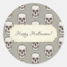 Pixel Art Gothic Spooky Skull Muster