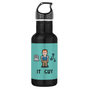 Pixel Art IT-Typ Edelstahlflasche