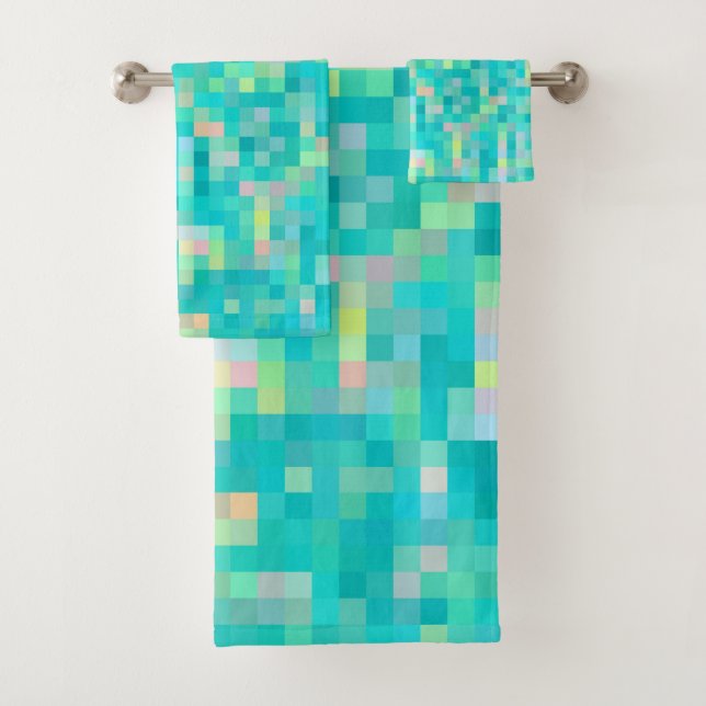 Pixel Art Multicolor Motif (En situation)