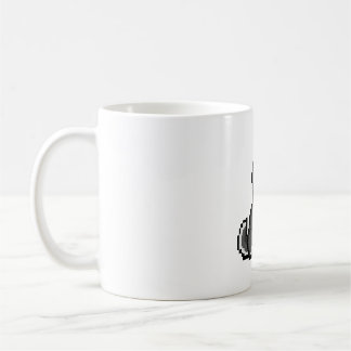 Pixel Art neugierige Husky-Tasse - Adorable Retro  Kaffeetasse