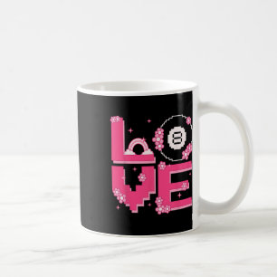 Pixel Art Retro 60er 70er Style Hippie Outfit Lieb Kaffeetasse