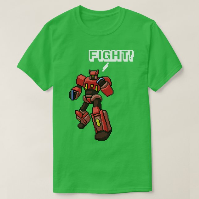 Pixel Art Robot T-Shirt (Design vorne)
