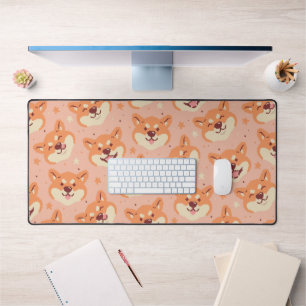 Pixel Art Shiba Inu Desk Mat Schreibtischunterlage