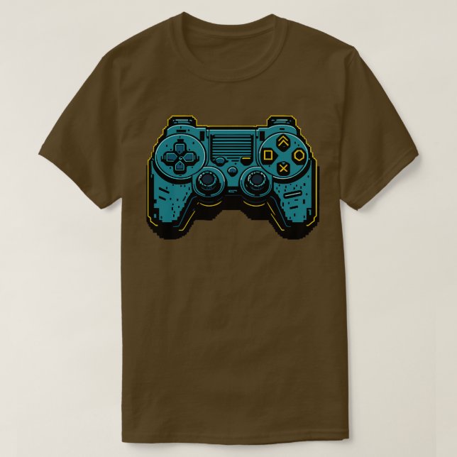 Pixel Art Video Game Controller T-Shirt (Design vorne)