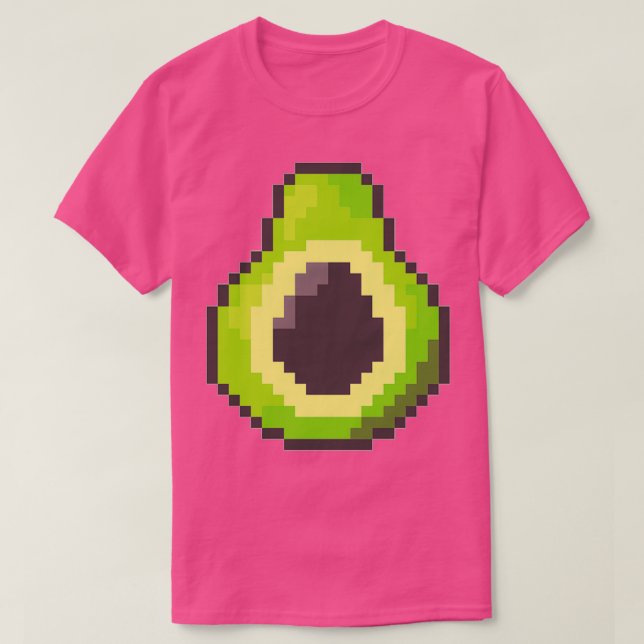 Pixel Avocado T-Shirt (Design vorne)