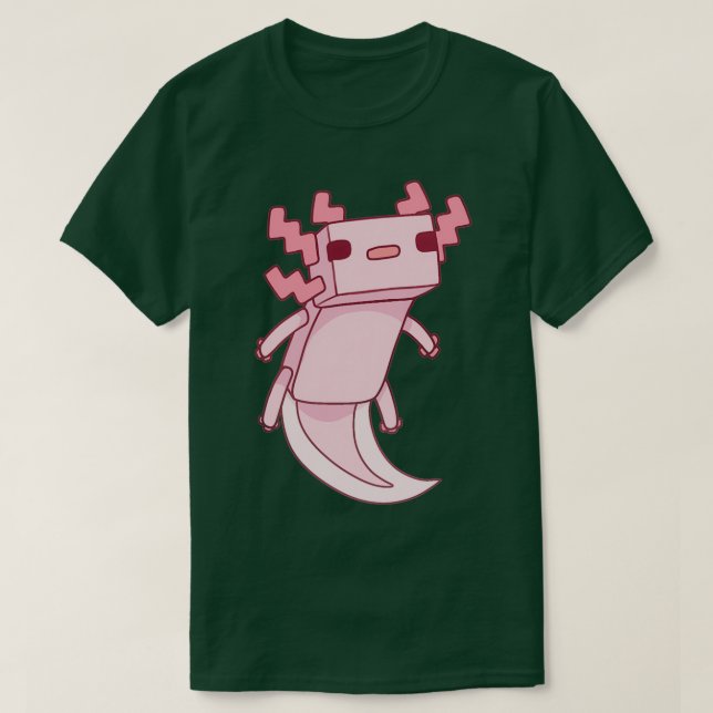 Pixel Axolotl T-Shirt (Design vorne)