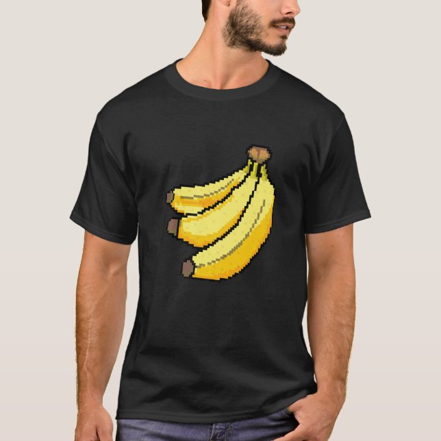 Pixel  Banana T-Shirt (Vorderseite)