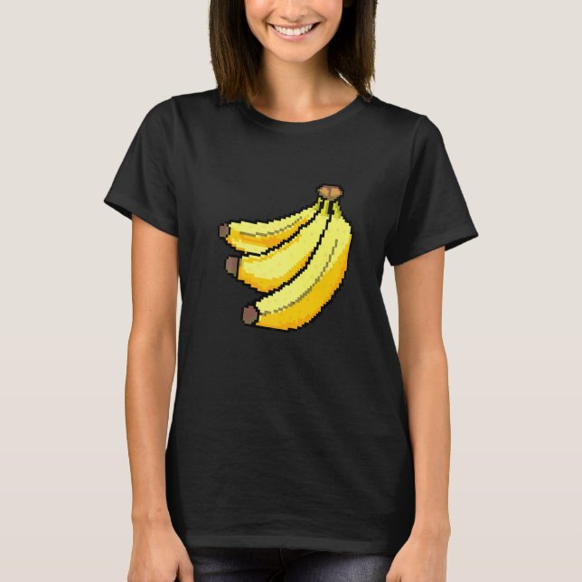 Pixel Banane T-Shirt (Vorderseite)