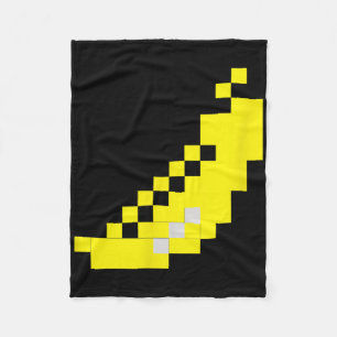 Pixel-Bananen-80er-Videospiel-Halloween-Gruppenkos Fleecedecke