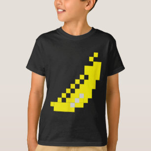 Pixel-Bananen-80er-Videospiel-Halloween-Gruppenkos T-Shirt