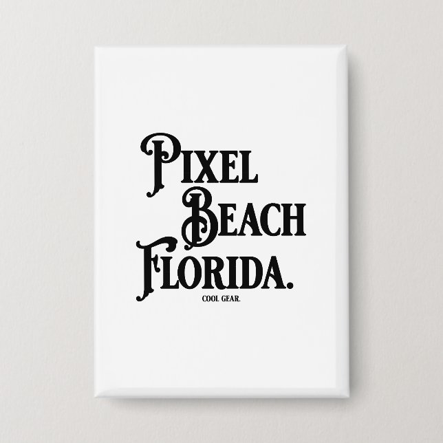 Pixel Beach Florida Button (Vorderseite)