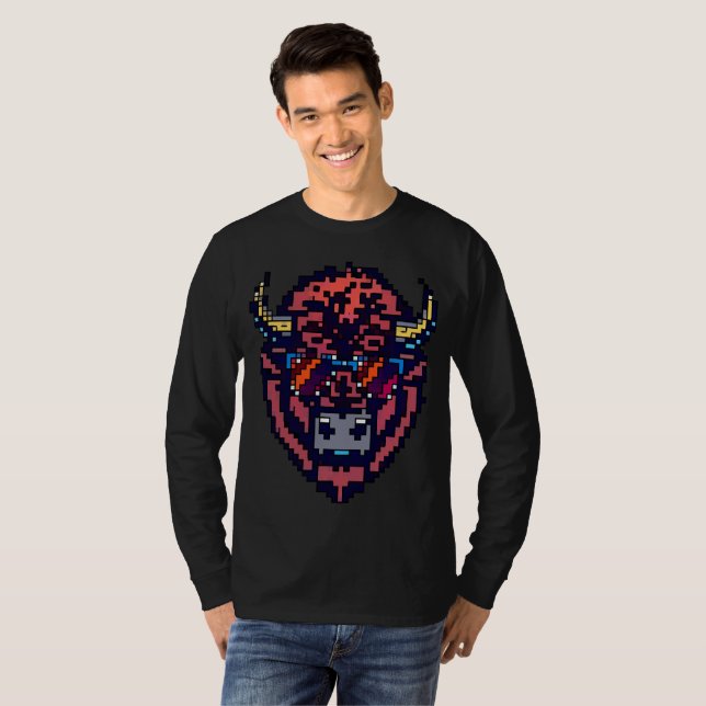 Pixel Bison T-Shirt (Vorne ganz)