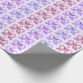 Pixel-Bogen in High Heels Muster Geschenkpapier