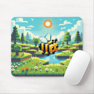 Pixel Buzz: Das Abenteuer auf der sonnigen Wiese Mousepad