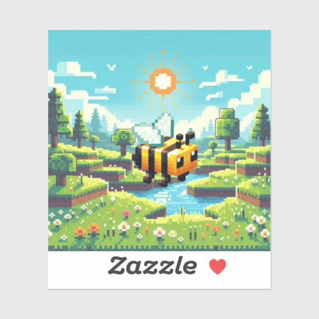 Pixel Buzz: Das Abenteuer der Sonnenwiese Aufkleber (Blatt)