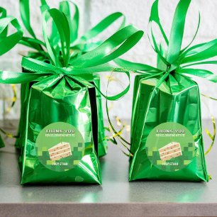 Pixel Cake Dankeschön Circle Aufkleber