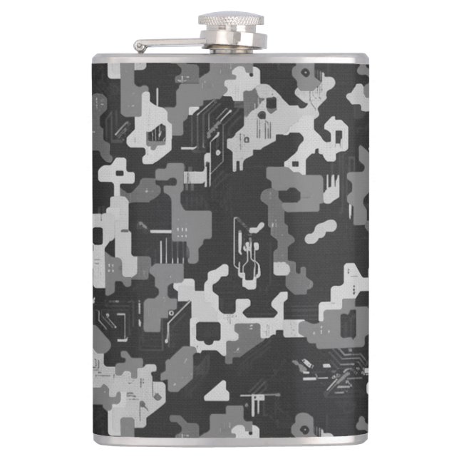 Pixel Camo Stealth Flachmann (Vorderseite)