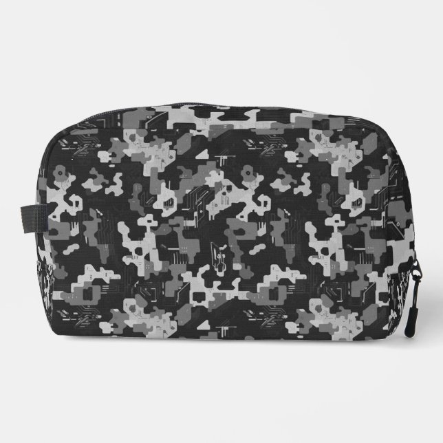 Pixel Camo Stealth Waschbeutel (Vorderseite)