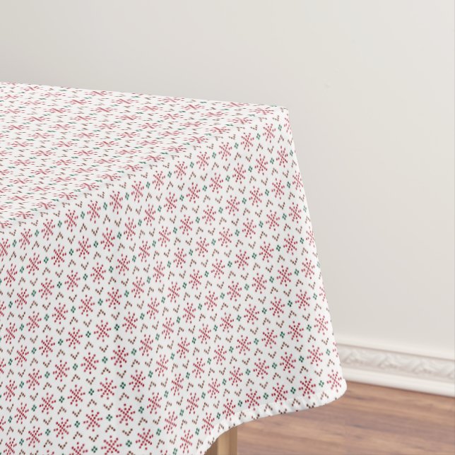 Pixel Christmas Snowflakes Nappe (In Situ)
