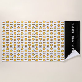 Pixel-Coin-Muster Strandtuch