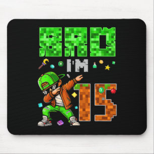 Pixel Dab Gamer Style Geburtstagsgeschenk für Jung Mousepad