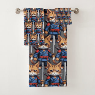 Pixel de chats Samurai