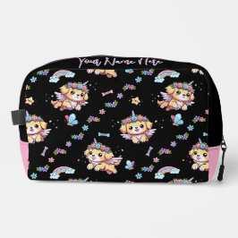Pixel der Puppenkorn Whimsical Dog Toilettenbeutel Waschbeutel