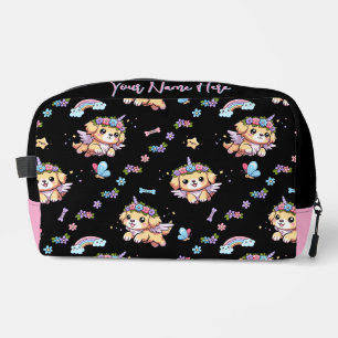Pixel der Puppenkorn Whimsical Dog Toilettenbeutel Waschbeutel