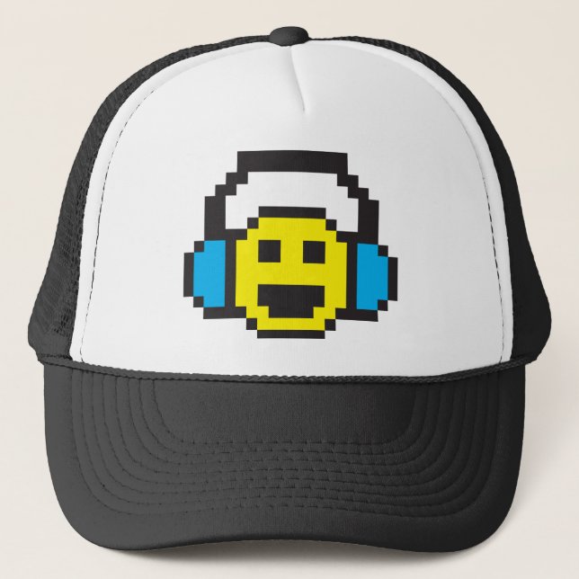 Pixel DJ Truckerkappe (Vorderseite)