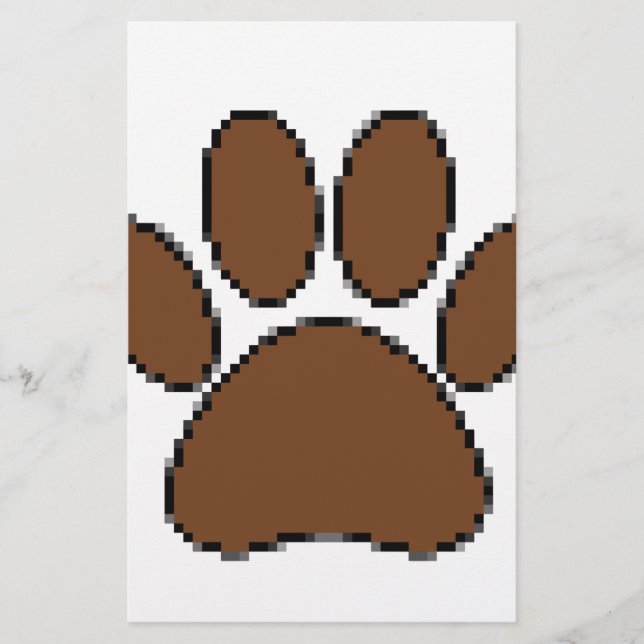 Pixel Dog PW Print Briefpapier (Vorderseite)