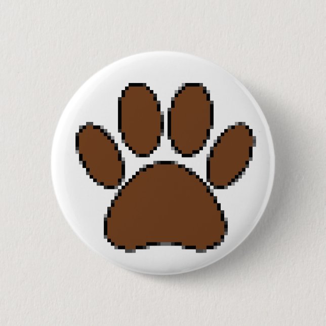 Pixel Dog PW Print Button (Vorderseite)