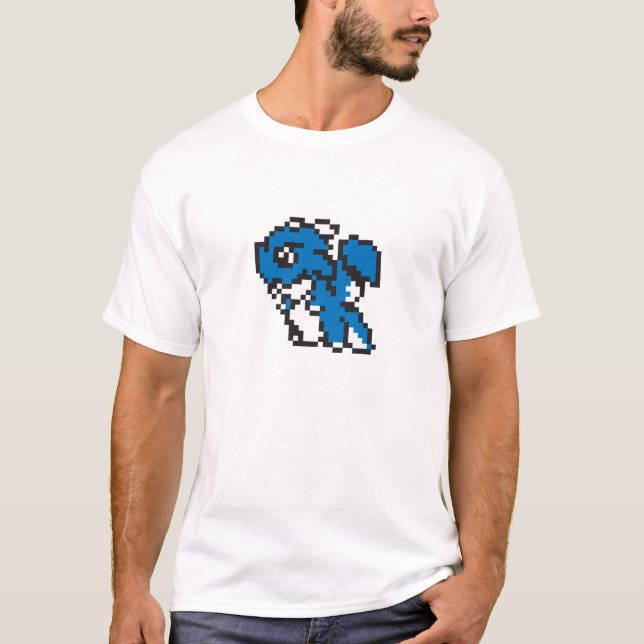 Pixel-Drache-T - Shirt (Vorderseite)