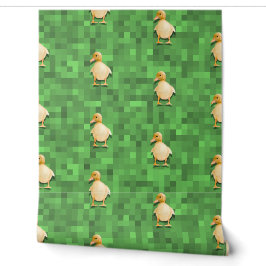 Pixel-Duckmuster - grünes hintergrundförmiges Desi Tapete