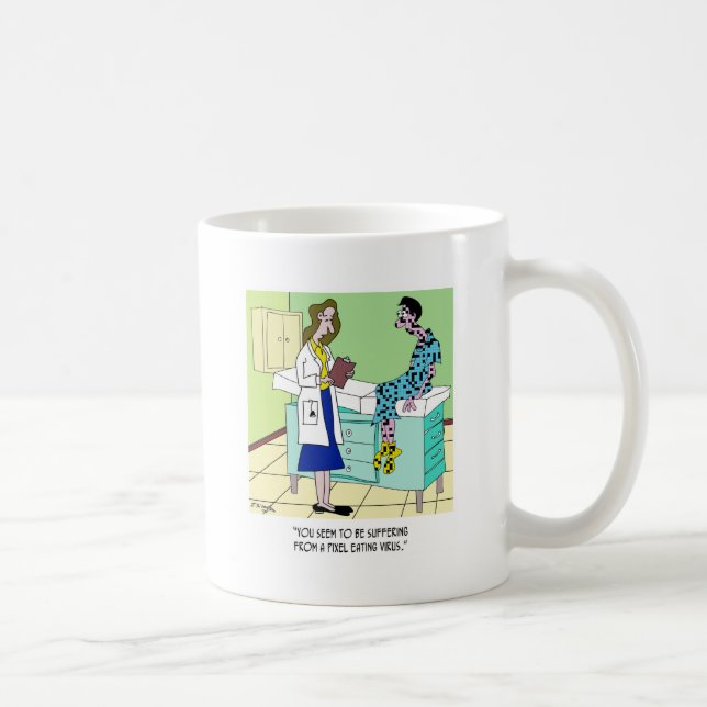 Pixel-Eating-Virus Kaffeetasse (Rechts)
