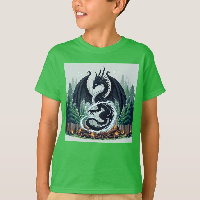 Pixel Friends: Forest Protection (Dragon) #03 T-Shirt (Vorderseite)