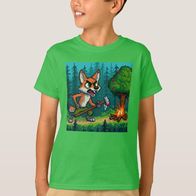 Pixel Friends: Forest Protection (fox) #06 T-Shirt (Vorderseite)
