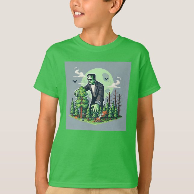 Pixel Friends: Forest Protection - frankenstein #1 T-Shirt (Vorderseite)