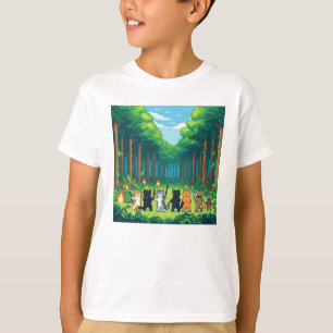 Pixel Friends: Waldschutz (Katzen) #12 T-Shirt