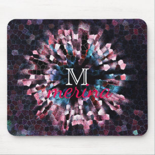 Pixel für geometrische Fliesen des Mosaikbodens Mousepad