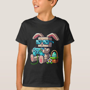 Pixel-Gamer-Hasen-Ostern für Kinder, Jugendliche u T-Shirt