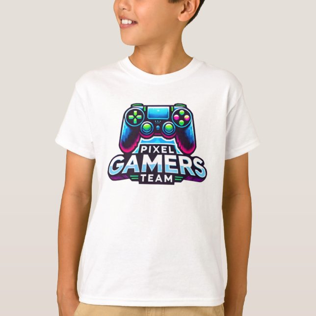 Pixel-Gamer-Team T-Shirt (Vorderseite)