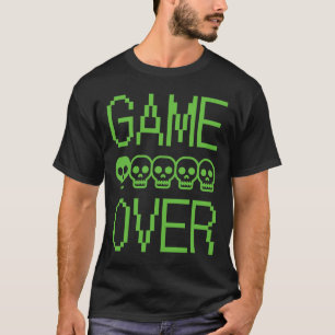 Pixel-Gamer-Totenkopf-Game-Over-Retro-Videospiel-A T-Shirt