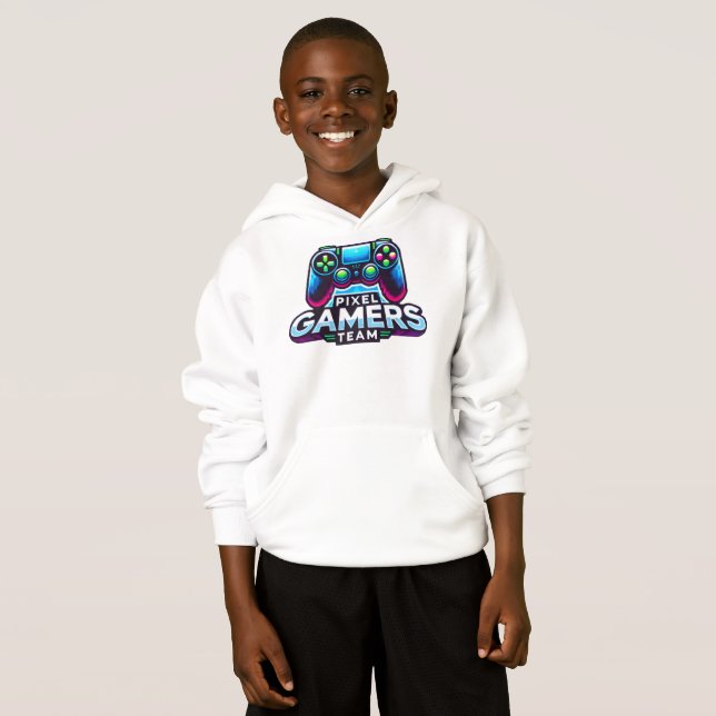 Pixel Gamers Team - Future Pro Gamer Hoodie (Vorne ganz)