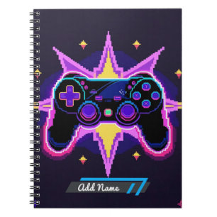 Pixel Gaming-Controller-Notebook - Bearbeitungsnam Notizblock