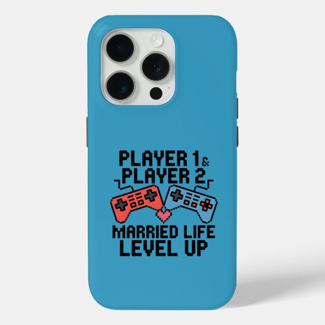 Pixel-Gaming-Paar-Level-Design Case-Mate iPhone Hülle (Rückseite)