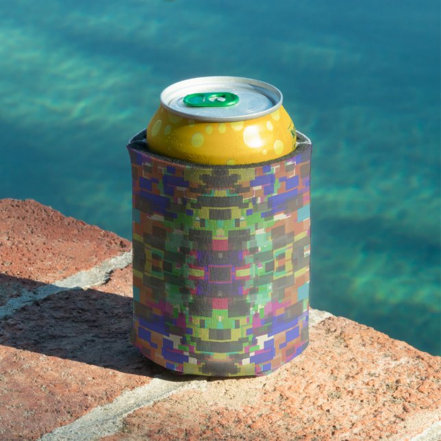 Pixel, Gemustert über den Farben des Regenbogens Dosenkühler (In Situ Pool)